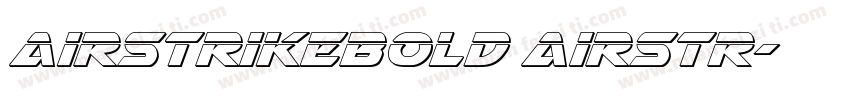 AirstrikeBold Airstr字体转换
